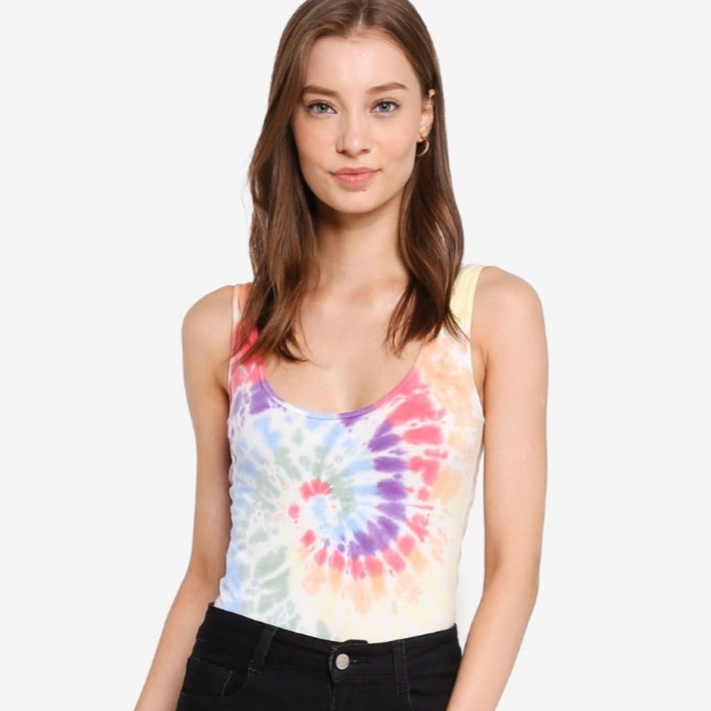 Abercrombie Tie Die Thong Bodysuit